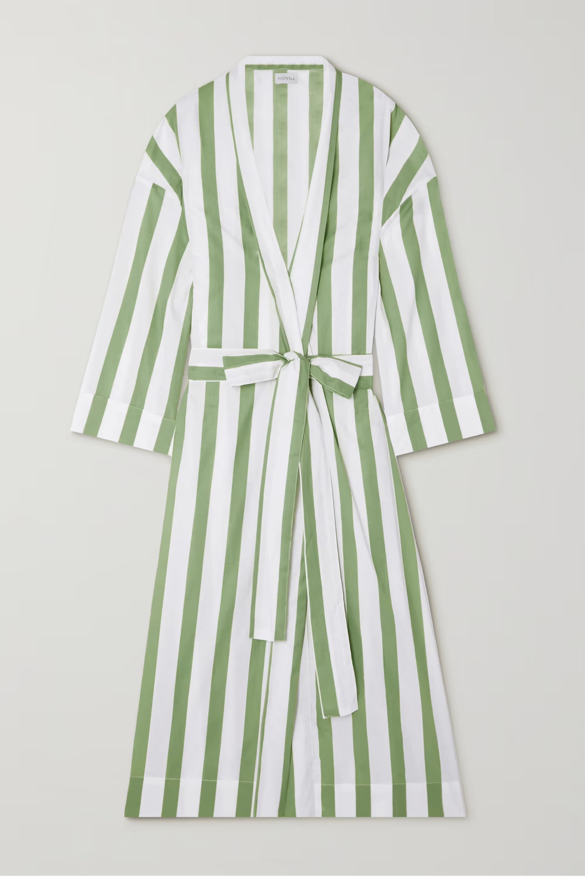 + NET SUSTAIN striped organic cotton-voile robe | NET-A-PORTER (US)