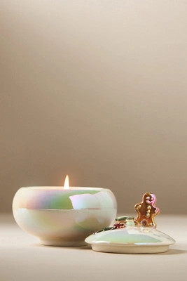 Holiday Figural Gourmand Sweet Tonka & Vanilla Ceramic Candle | Anthropologie (US)
