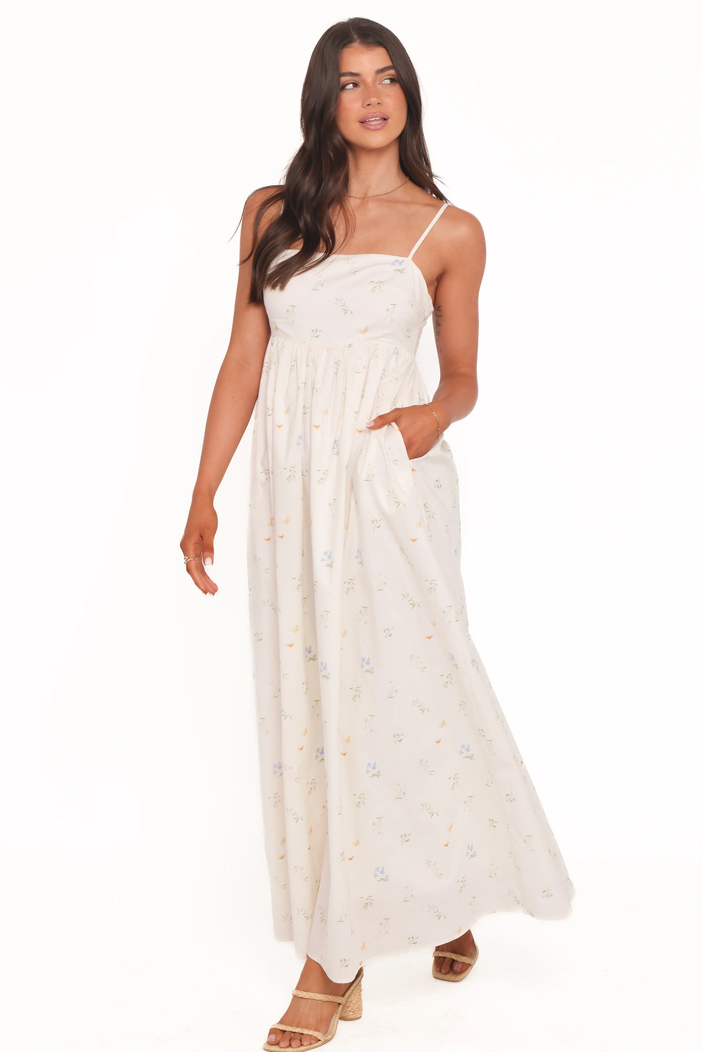 Odessa Maxi Dress - White Floral | Petal & Pup (US)
