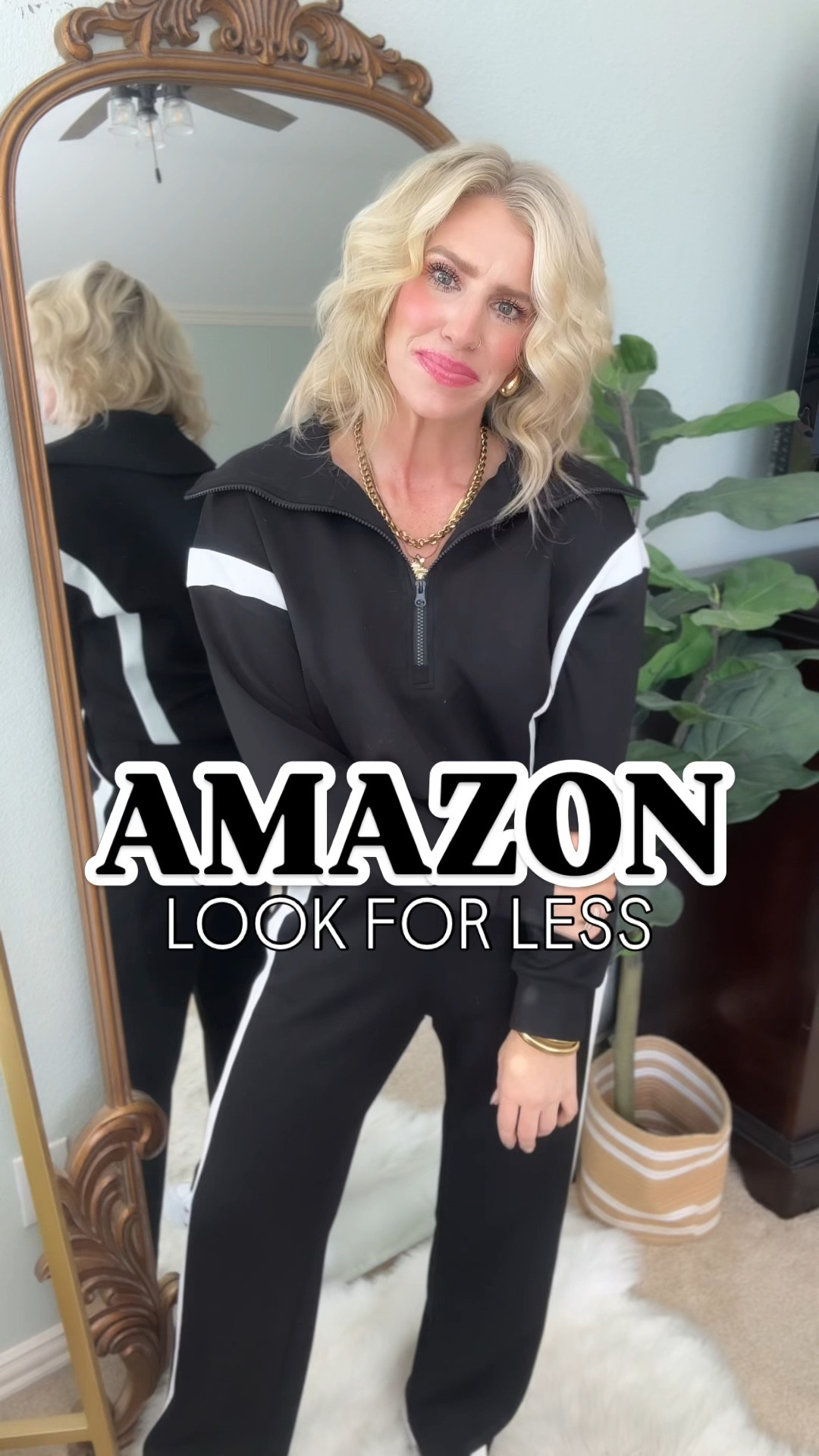Amazon spanx air essentials look for less tracksuit set! Under $50 vs $300🤩Super flattering and comfortable! Silky soft to the touch, drapey and breathable! Fits tts, but I sized up to medium for length—drawstring to tighten up waistline. Comes in tons of solids and a few striped options.  

#LTKStyleTip #LTKTravel #LTKFindsUnder50
