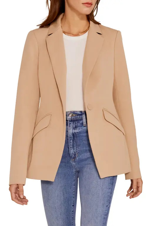 Favorite Daughter Slim Fit Blazer in Beige at Nordstrom, Size Medium | Nordstrom