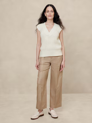 Textured Cross-Vee Sweater | Banana Republic Factory