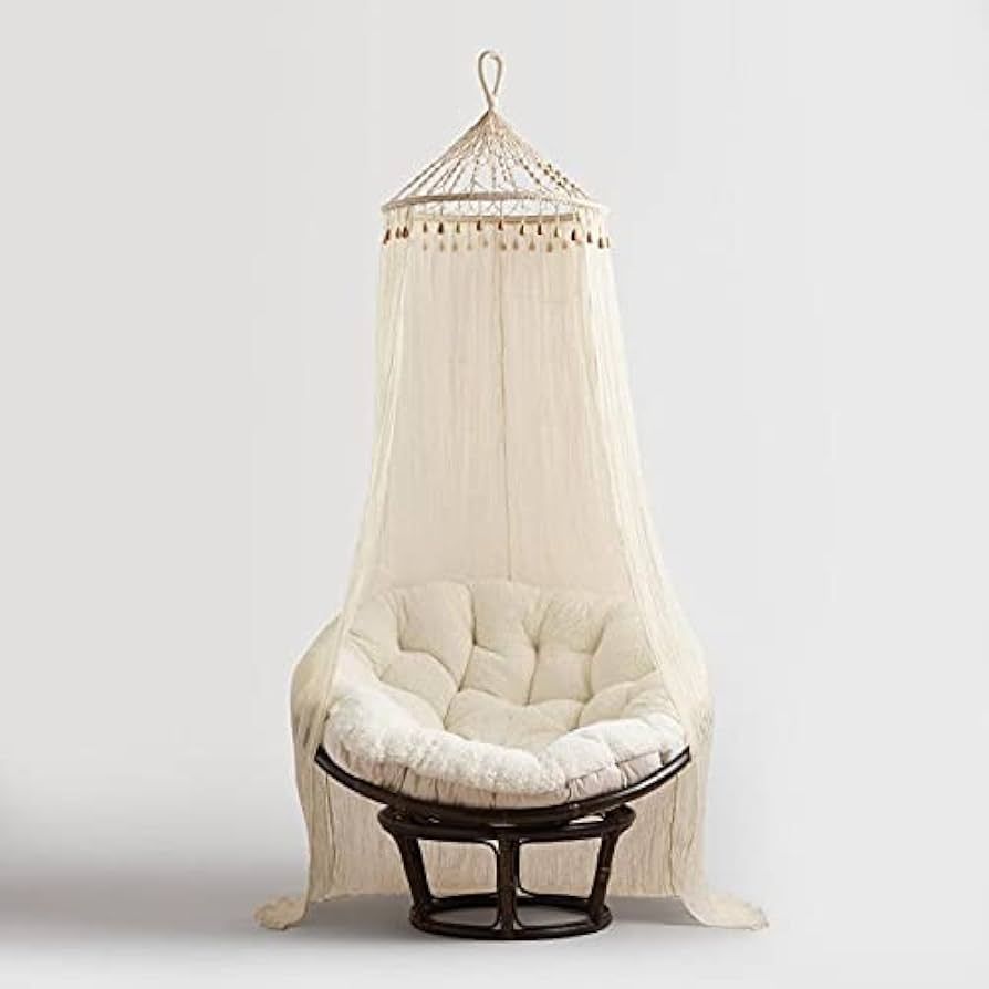 SN HANDICRAFTS Boho Sheer Cotton Macrame Canopy/Macrame Canopy/Macrame Wedding Accessories/Baby N... | Amazon (US)