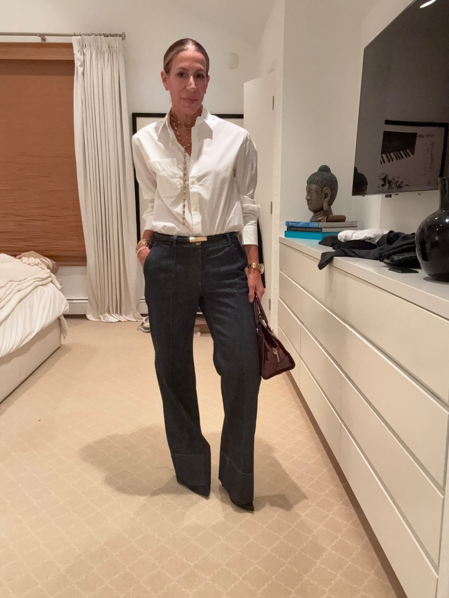 Saturday  night look 
zara jean trousers under $60

#LTKOver40 #LTKFindsUnder100 #LTKStyleTip