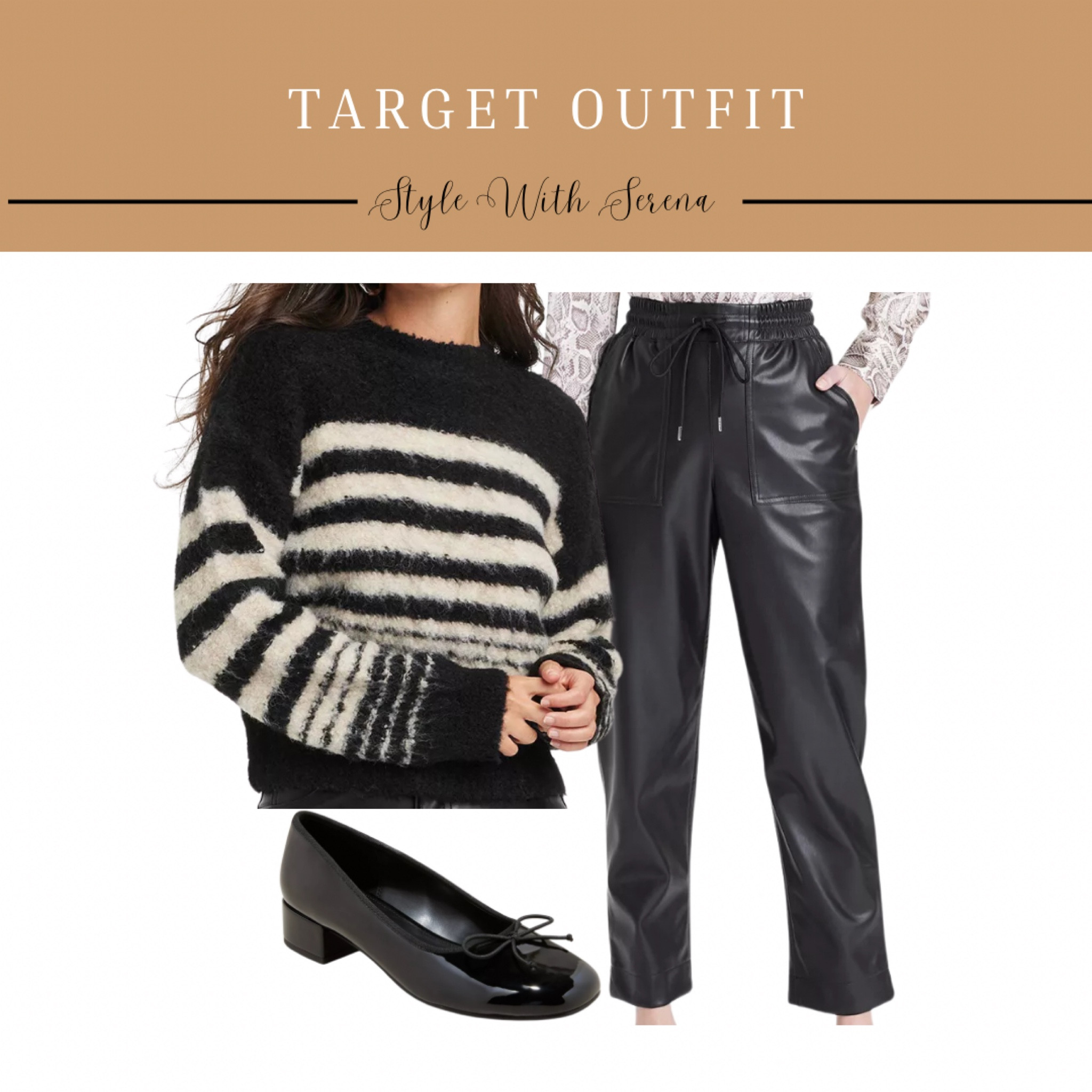 Target outfit, sweater, leather pants, heels, fall outfit, stripe sweater 

#LTKFindsUnder50 #LTKSeasonal #LTKOver40