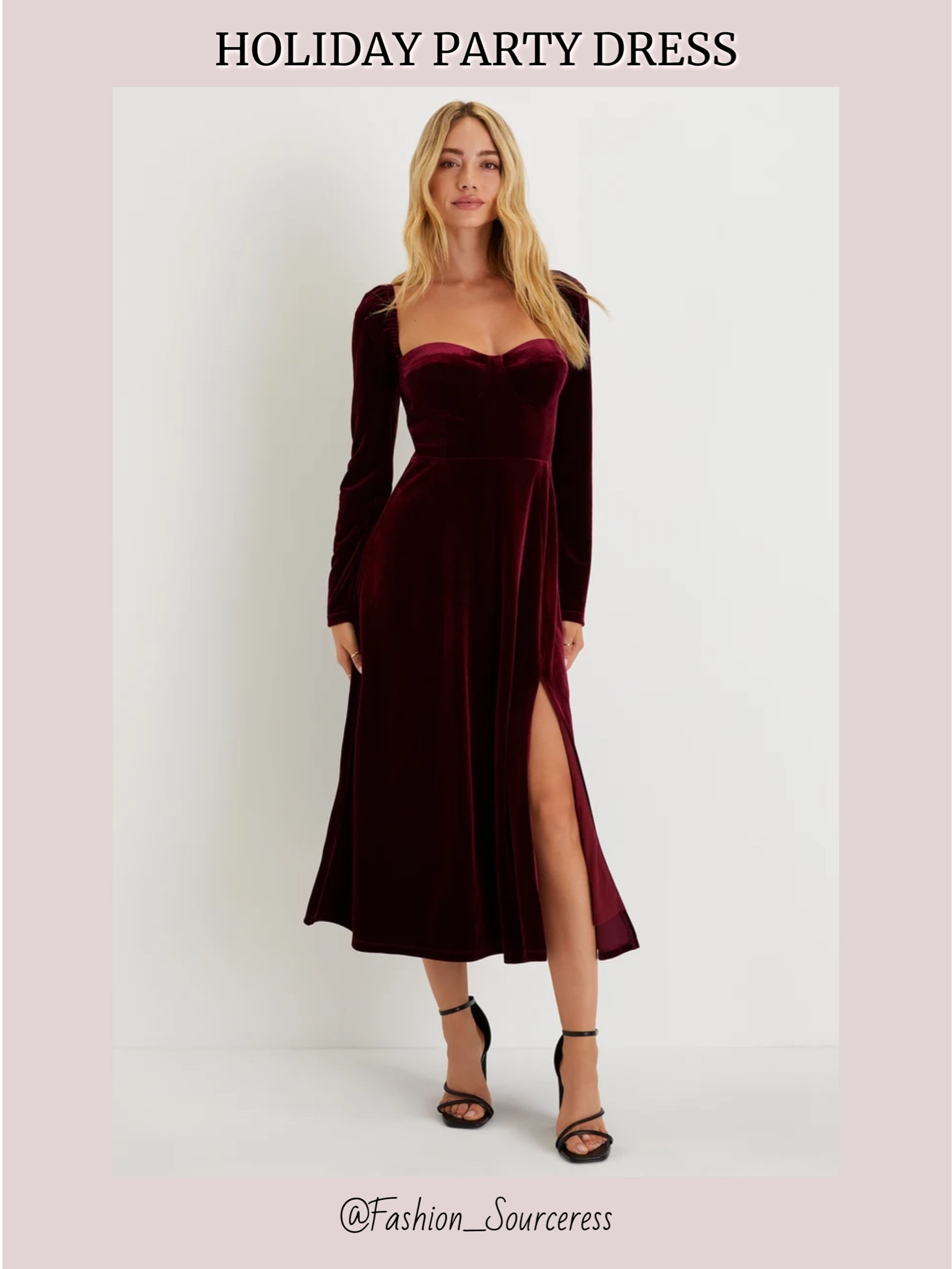 Long sleeve burgundy velvet midi dress for a holiday party or wedding guest outfit!

Wedding guest dress, fall wedding guest, fall wedding guest dresses, outdoor wedding guest dress, cocktail dress, cocktail dresses, outdoor party dress, wedding reception dress, special occasion dress, party dress, formal party dress, dresses for special occasion, black wedding guest dress, cocktail dress, cocktail party dress, cocktail hour dresses, cocktail dresses, wedding reception dress, party dress, fall party dress, date night, special date night dress, fall wedding guest dress, gala, fancy dinner, midi dress, formal dress, formal dresses, holiday dress, holiday party, #LTKfindsunder100 #LTKHoliday #LTKparties #LTKstyletip #LTKfindsunder100

#LTKover40 #LTKwedding #LTKSeasonal