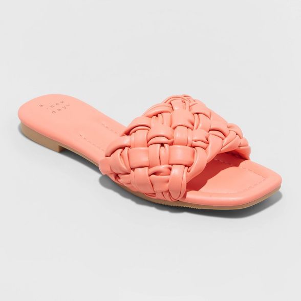 Women's Carissa Woven Slide Sandals - A New Day™ | Target