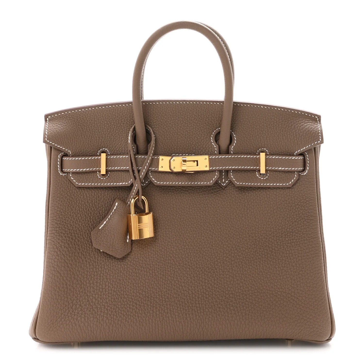 Hermes Togo Birkin 25 Etoupe | FASHIONPHILE (US)