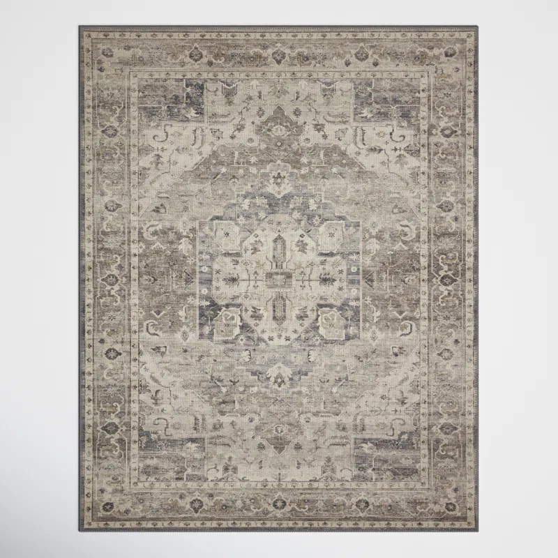 Vega Performance Steel/Ivory Rug | Wayfair North America