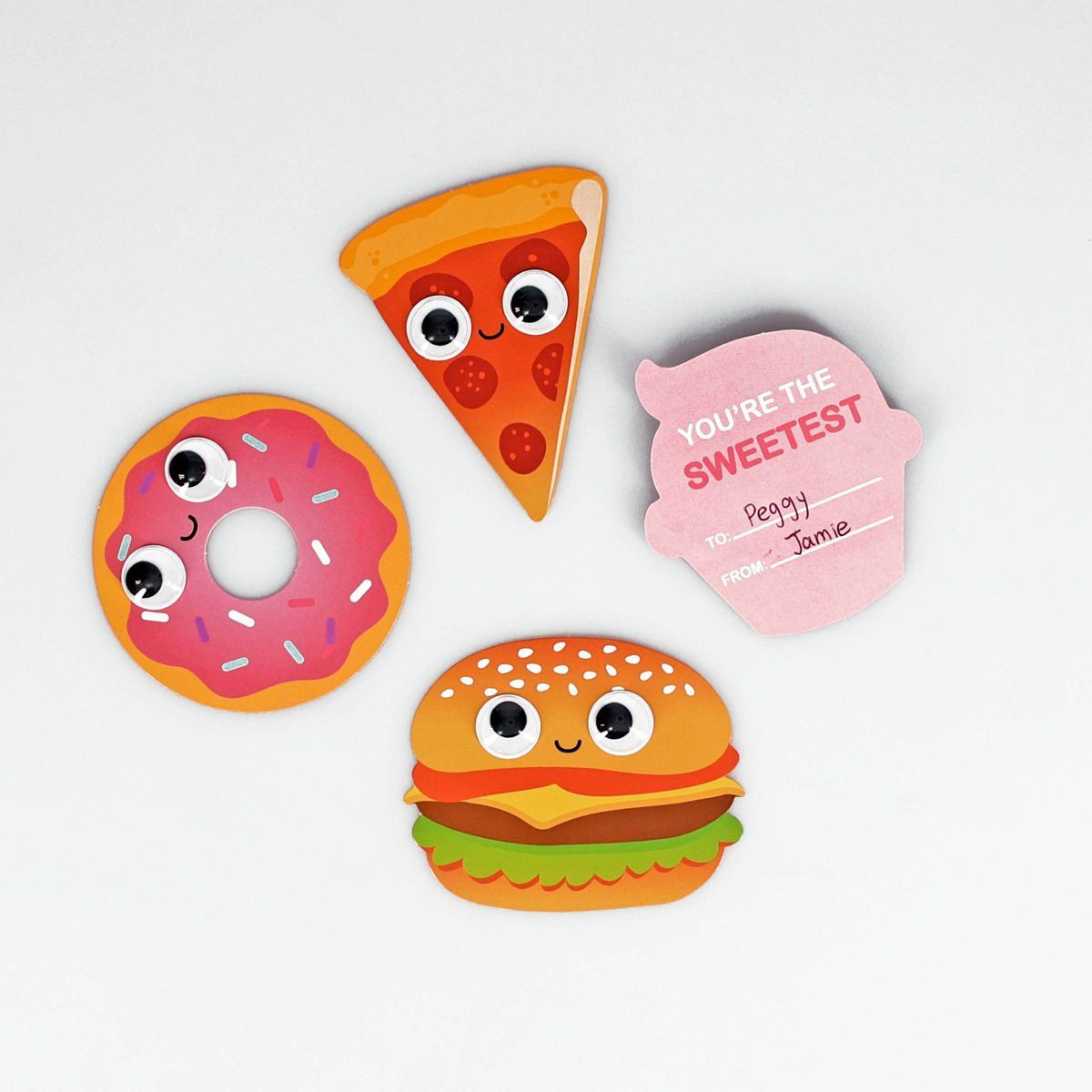 Sadie & Sam 16ct Google Eye Junk Food Valentine's Day Classroom Exchange Cards | Target