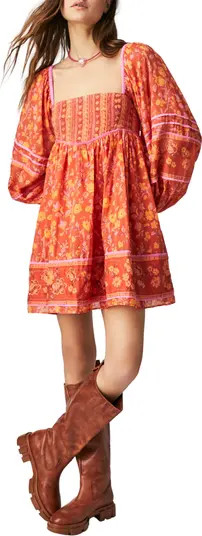 Endless Afternoon Print Long Sleeve Minidress | Nordstrom