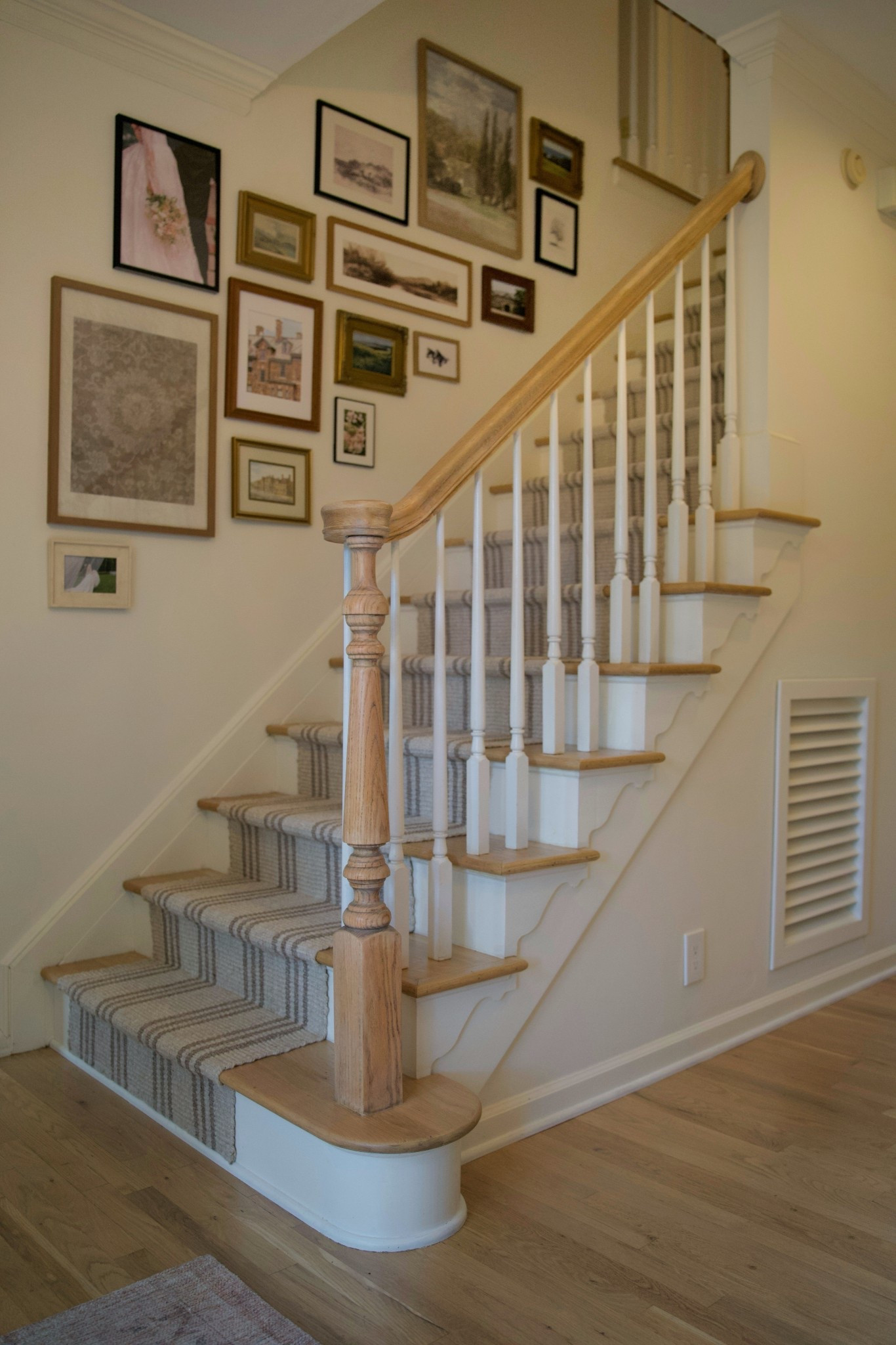 Affordable wool staircase runner!🫶🏼 I put three 2’6” x 8’ together for the full look! 

#LTKStyleTip #LTKFindsUnder100 #LTKHome