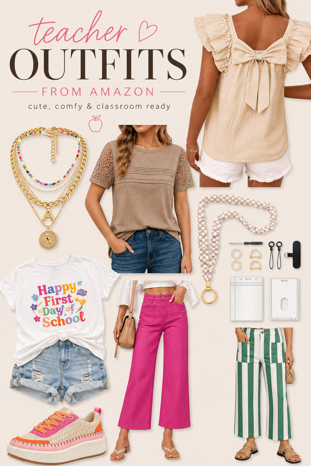 📚✨ Teacher style that doesn't sacrifice comfort? Yes, please. These Amazon finds are perfect for heading back to the classroom—from colorful statement pieces to comfy shoes and everyday staples you'll actually want to wear. 🍎💗

Everything is linked in my LTK! Which piece would you wear first? 👇 #LTKBackToSchool #LTKFinds 

 #LTKootd #LTKSeasonal #LTKMidsize