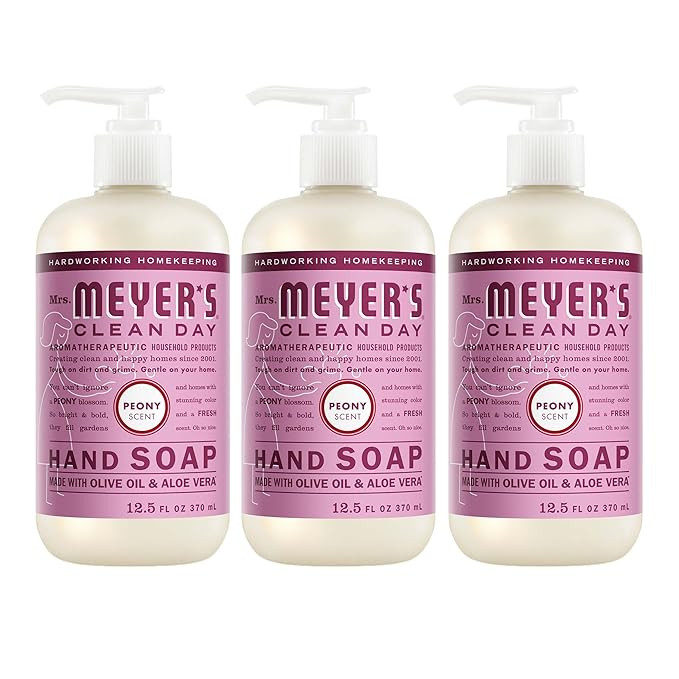 MRS. MEYER'S CLEAN DAY Hand Soap, Peony Scent, 12.5 Fl Oz Bottle - 3 Pack | Amazon (US)