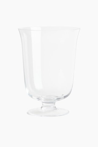 H & M - Footed Glass Vase - Transparent | H&M (US + CA)