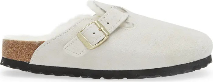 Boston Genuine Shearling Lined Clog (Women) | Nordstrom