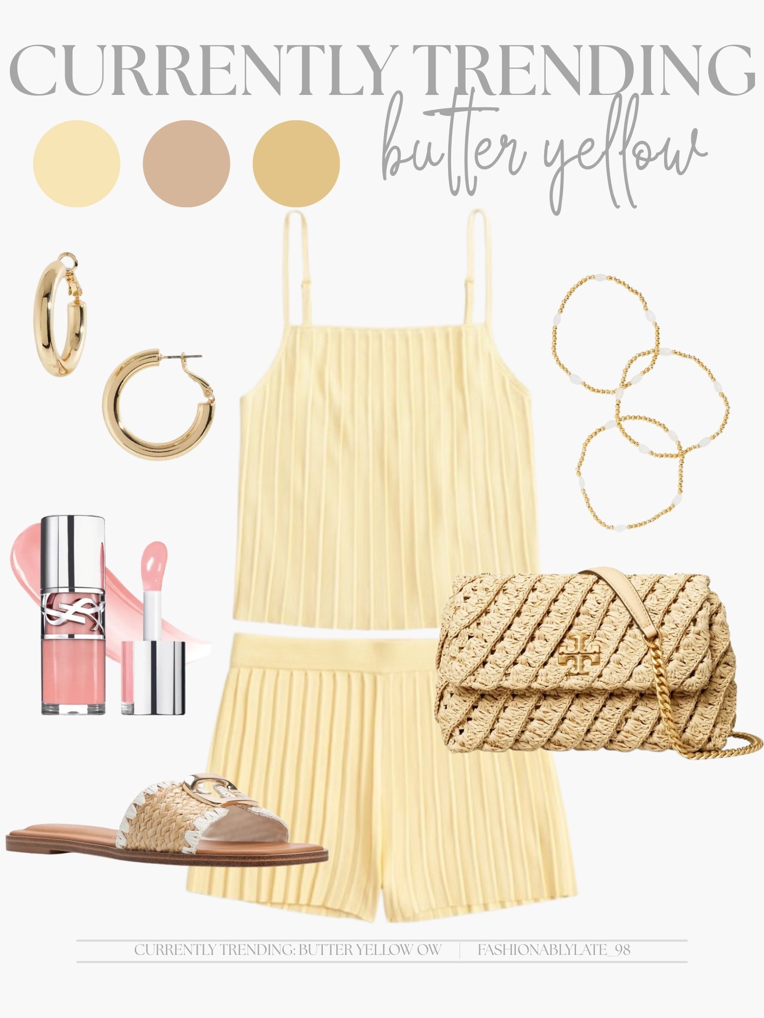 currently trending: butter yellow 

butter yellow set | matching set outfit | raffia accessories | summer outfits 

#LTKItBag #LTKStyleTip #LTKSummerEdit
