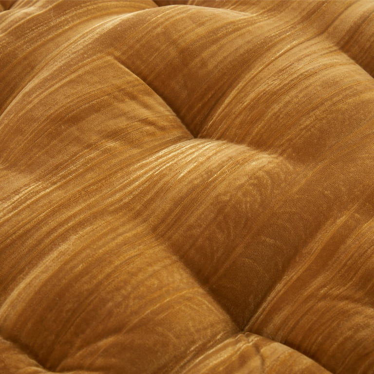 Home Decor Collection Style House Yellow Velvet Decorative Floor Pillow for Adults, 20" x 20" | Walmart (US)