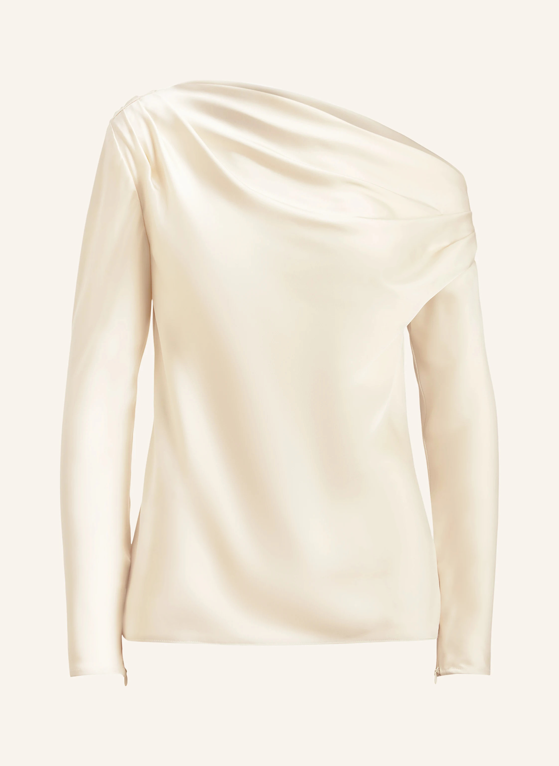 LAUREN RALPH LAUREN One-Shoulder-Bluse aus Satin in ecru | Breuninger (DACH)