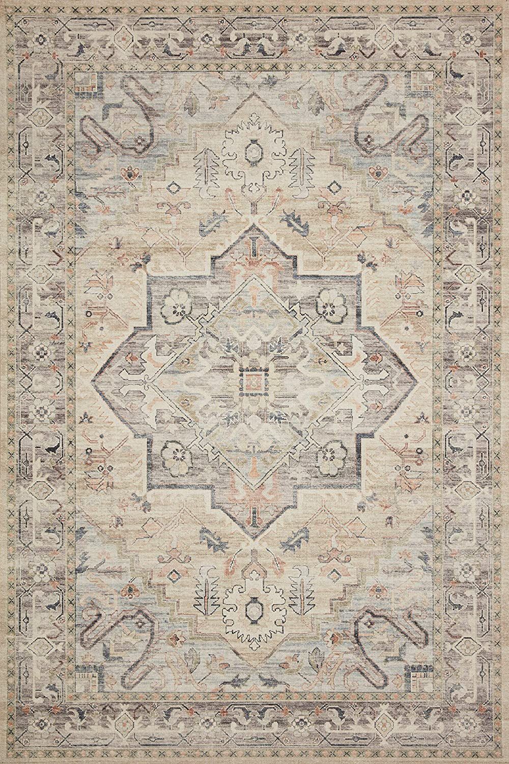 Loloi II Hathaway Collection HTH-07 Multi/Ivory, Traditional 5'-0" x 7'-6" Area Rug | Amazon (US)