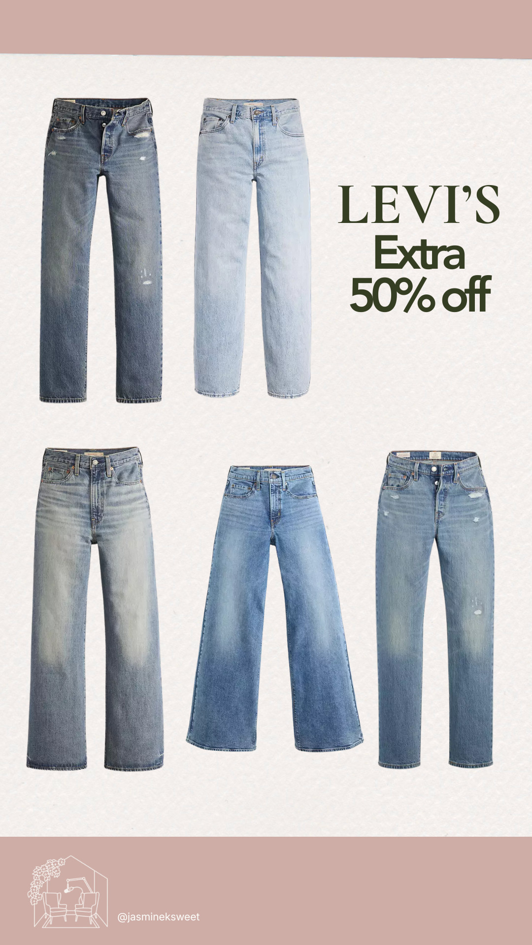 Levi's on sale again, and this time it's an extra 50% off 

 #LTKootd #LTKmomlife #LTKMidsize