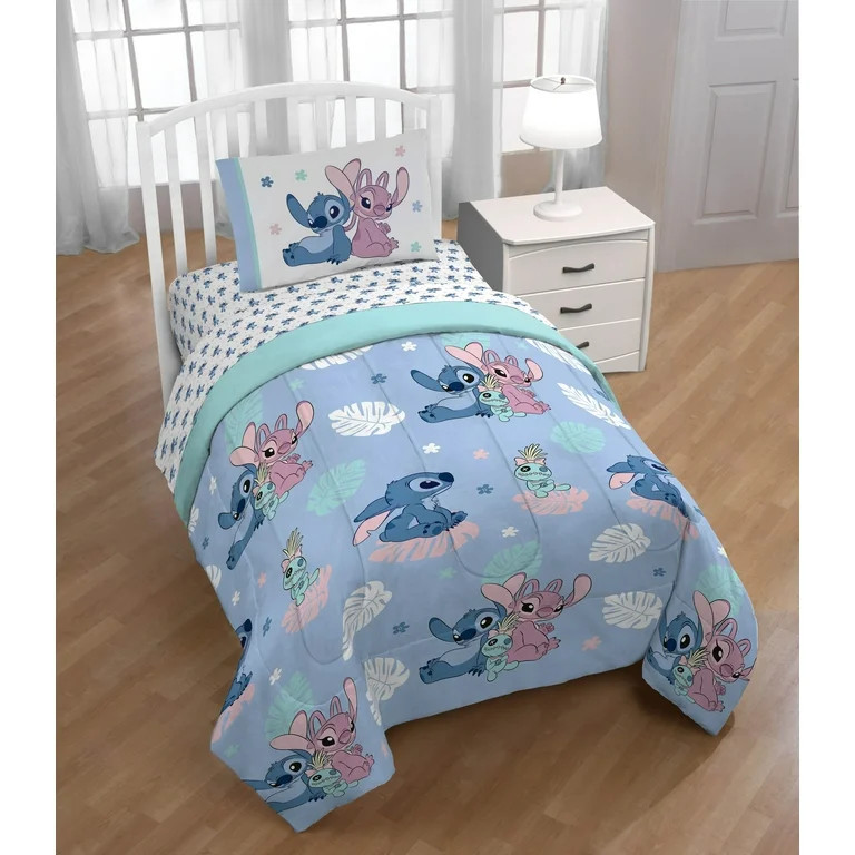 Disney Lilo & Stitch 4 Piece Twin Size Kids Bed Set | Walmart (US)