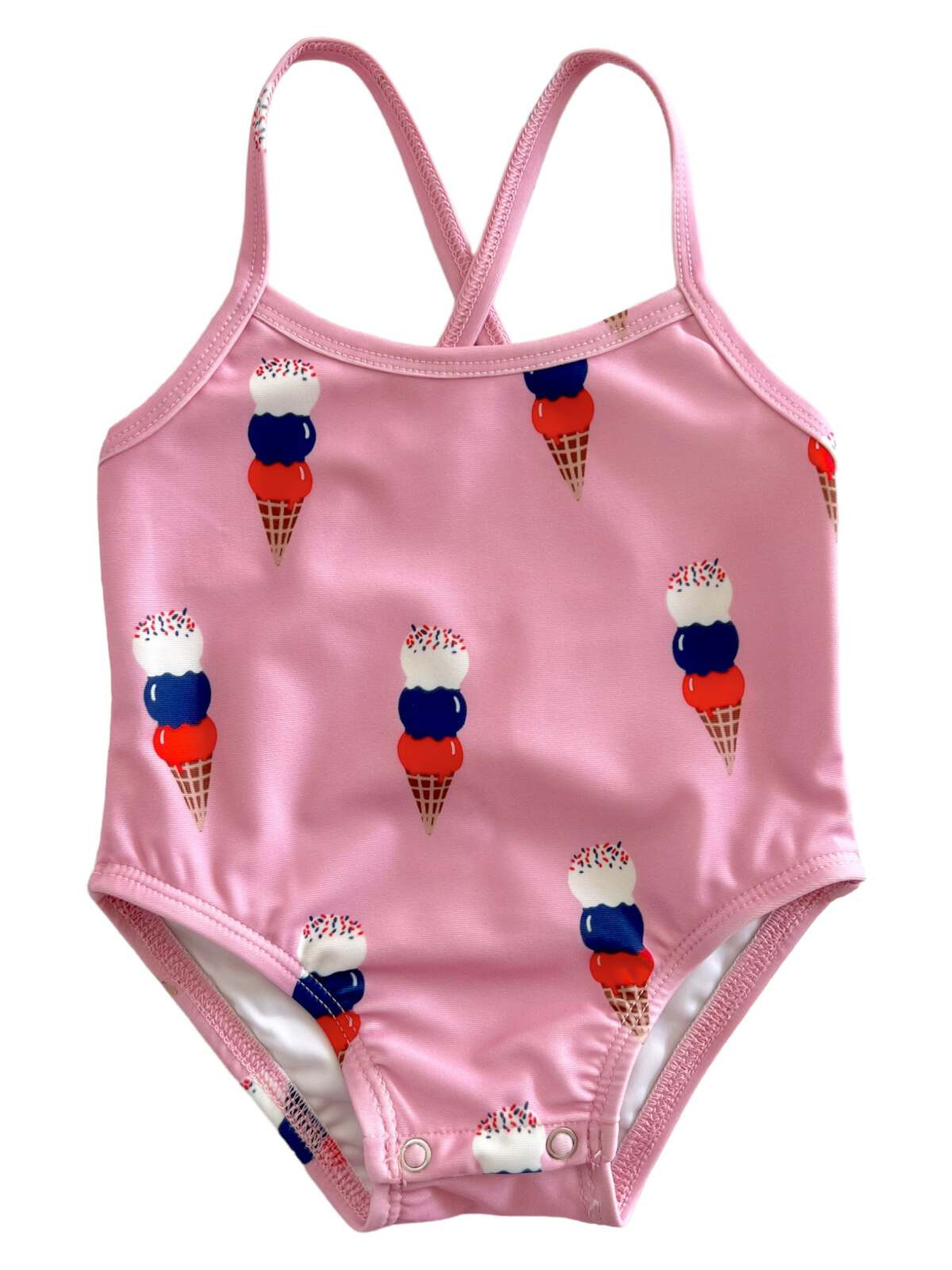 Pink Ice Cream / Marina Swimsuit / UPF 50+ | SpearmintLOVE