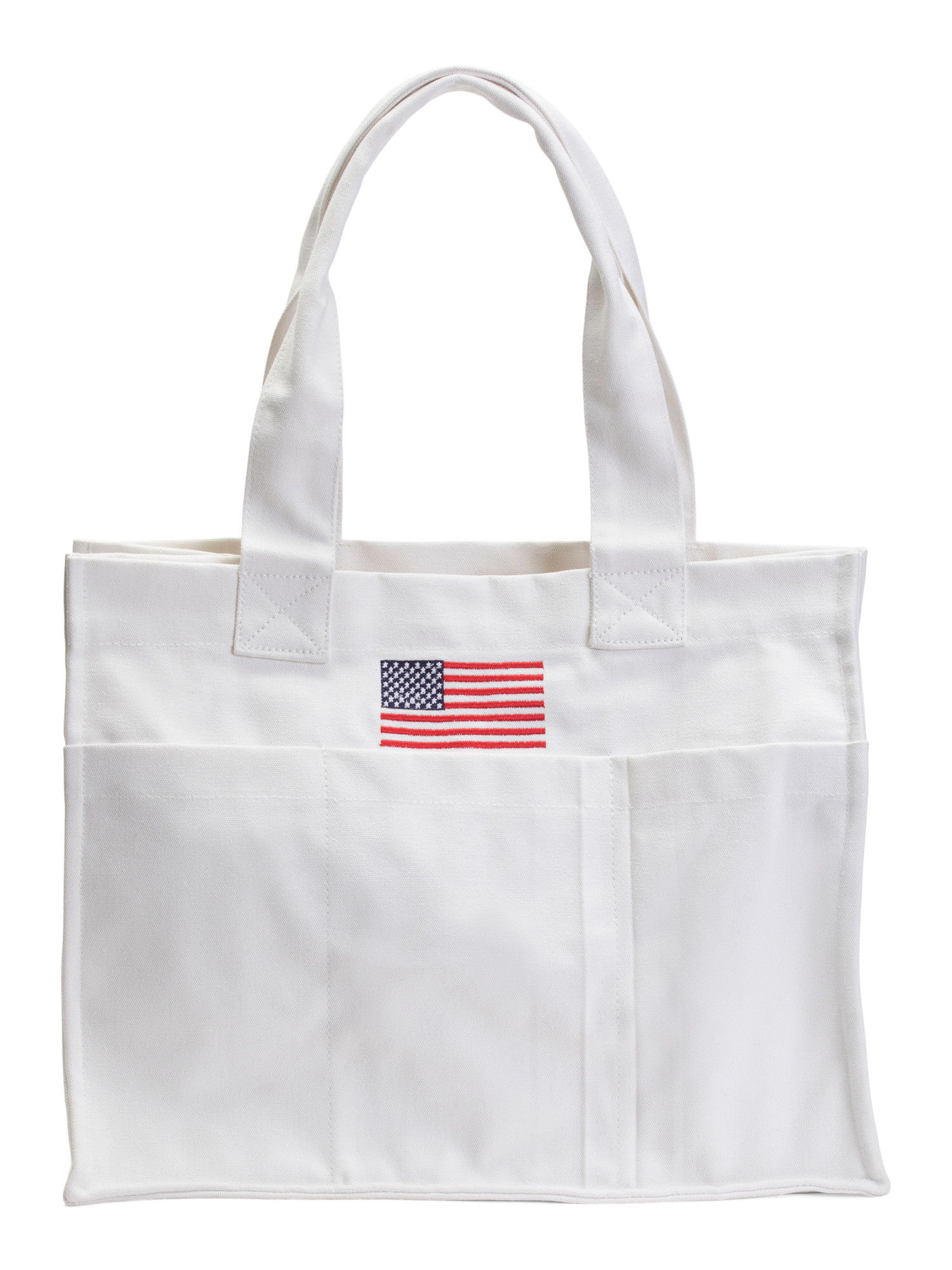 Canvas American Flag Tote Bag | TJ Maxx