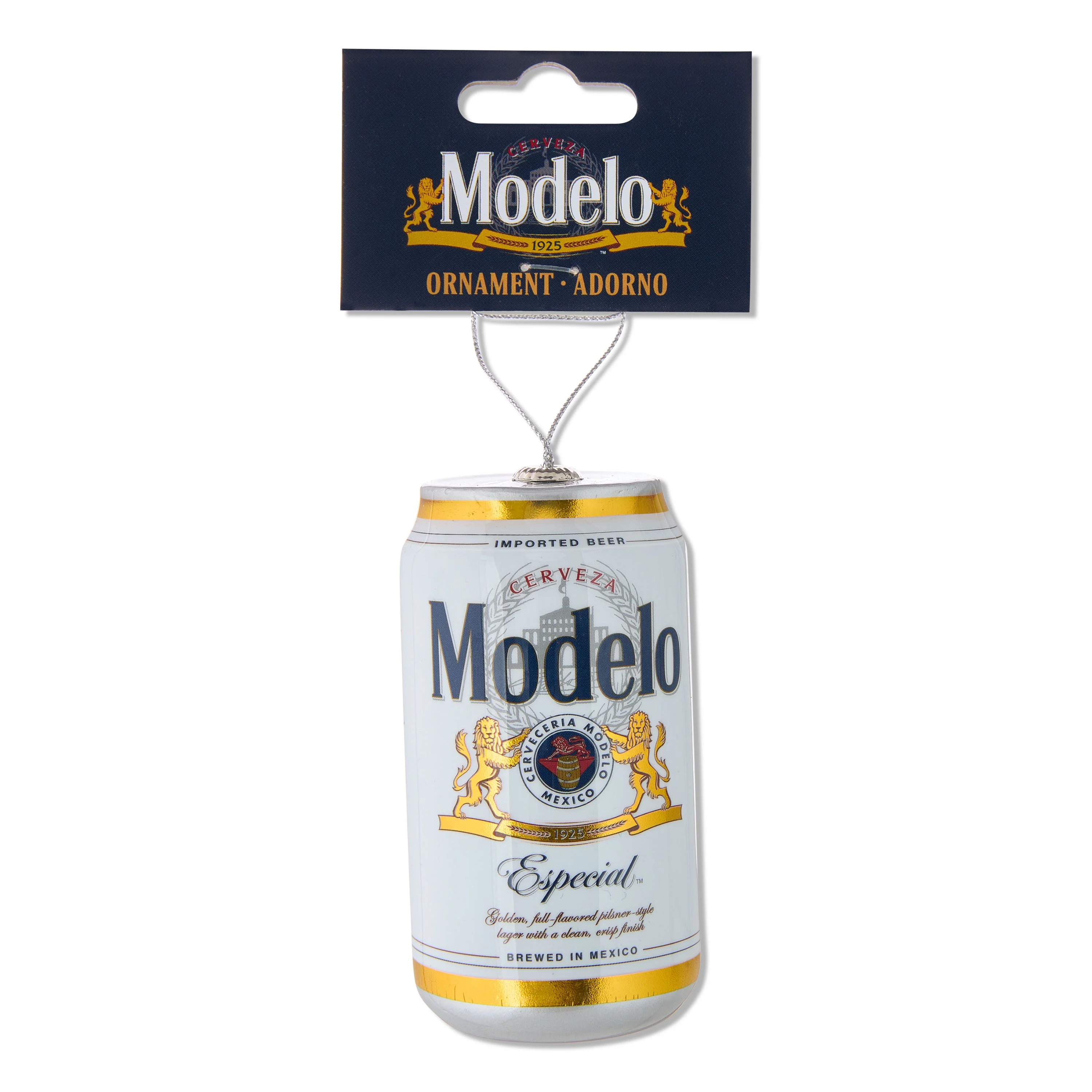 Modelo Decoupage Holiday Ornament, 4 Inches Tall, White and Gold Plastic, Set of 1, by Ruz | Walmart (US)