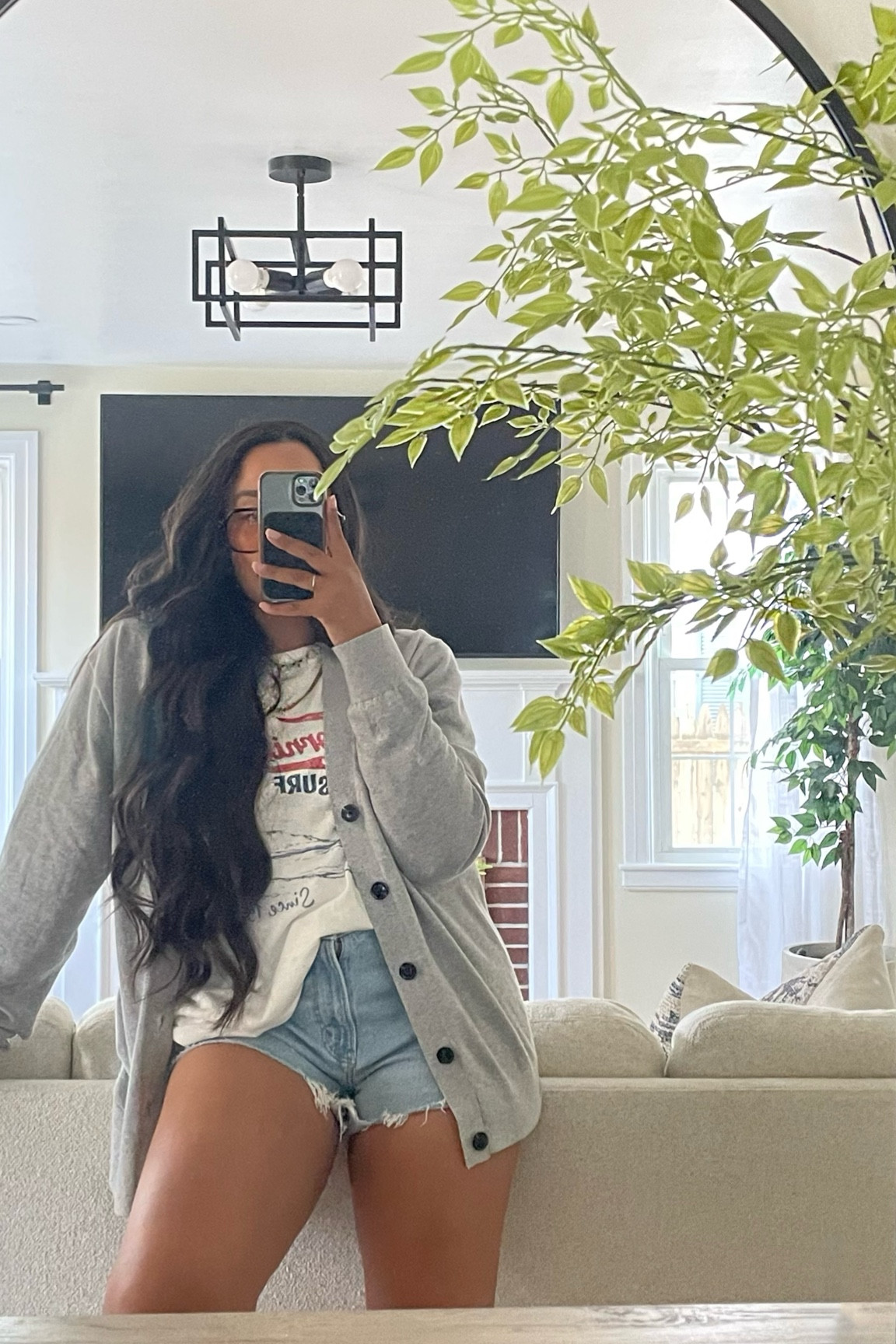 Another fall transition casual outfit
  
Cardigan is Tommy Hilfiger from Kohl’s found on clearance & the shirt is from Nastygal but from a couple years back - but linked similar!  

#LTKSeasonal #LTKFallSale #LTKStyleTip