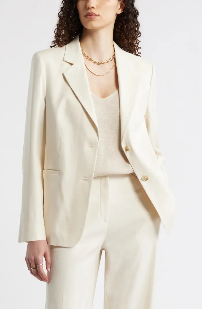 Nordstrom The Liv Linen Blend Boyfriend Blazer | Nordstrom | Nordstrom