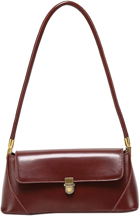 Bolso de mano pequeño para mujer, de cuero, con cierre de hebilla | Amazon (US)