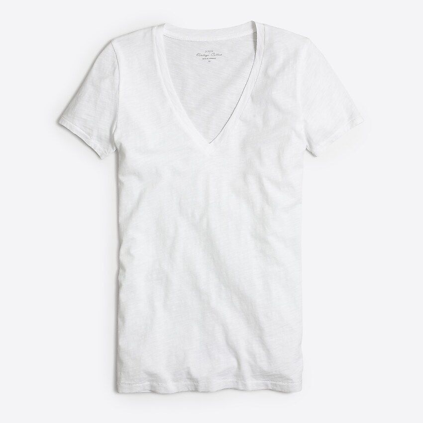 V-neck cotton tee | J.Crew Factory