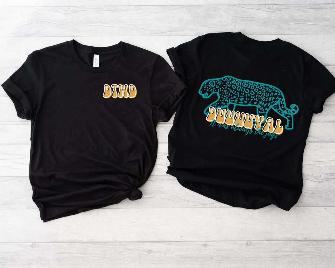 Duval Unisex Jersey Short Sleeve Tee Jacksonville Jaguars - Etsy | Etsy (US)