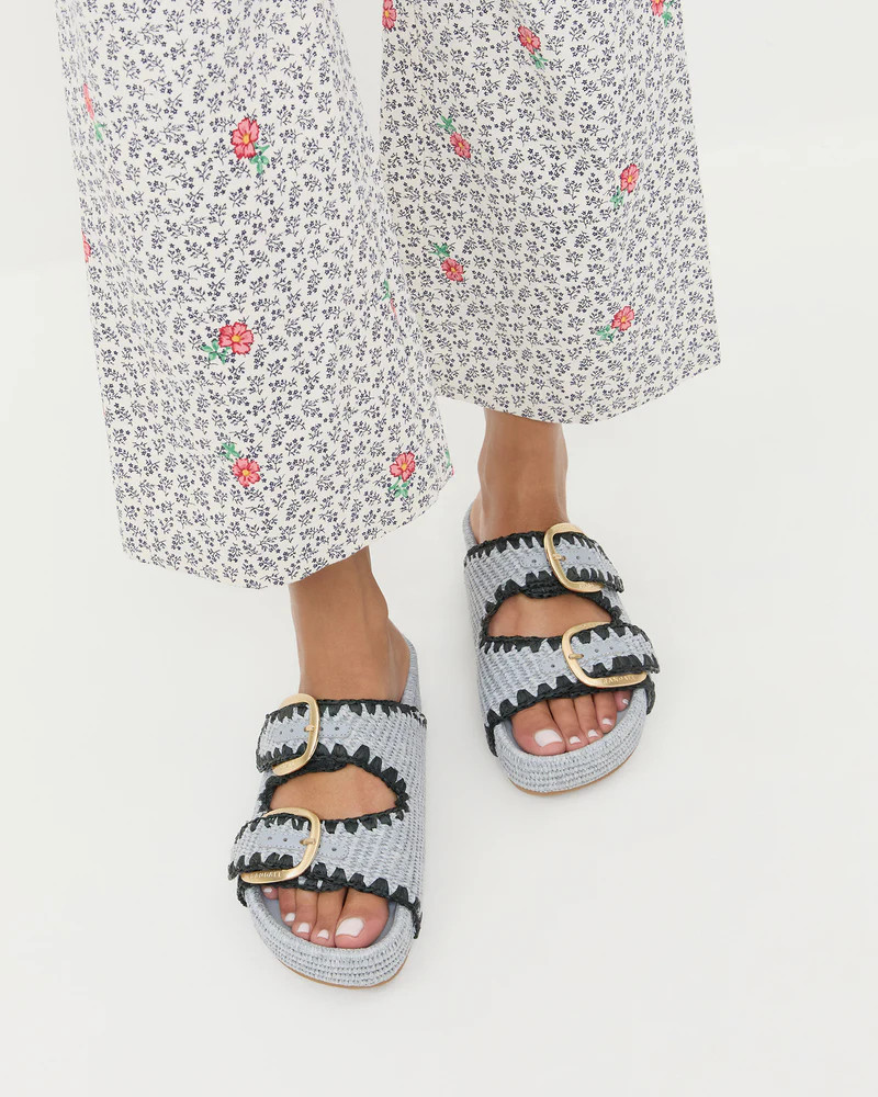 Nico Blue Two\u2212Band Sandal | Loeffler Randall