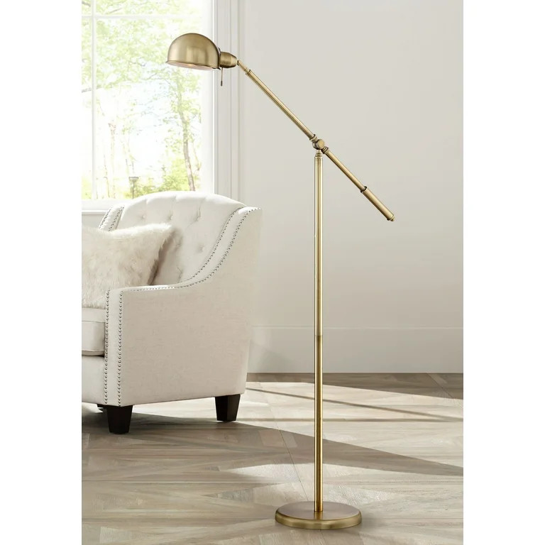 360 Lighting Modern Pharmacy Floor Lamp in Antique Brass Color | Walmart (US)