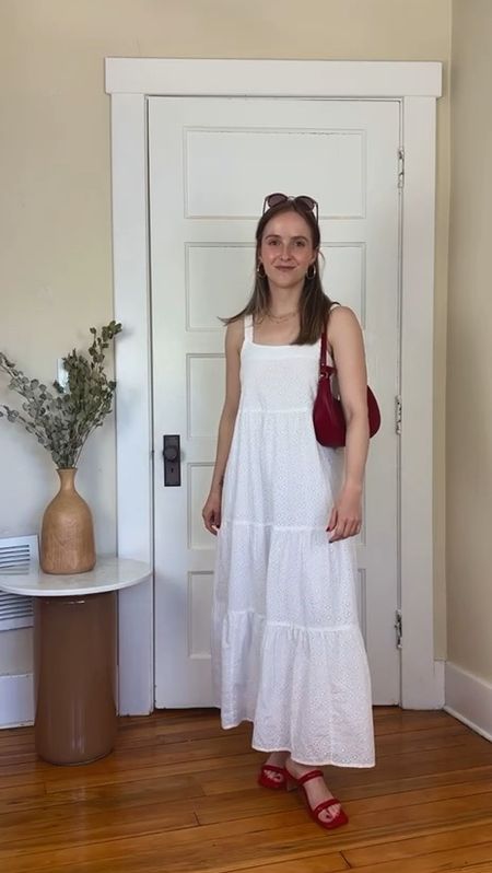 The prettiest eyelet lined white dress with pockets! Wearing xs Amazing for Europe travel, breezy summer outfits & vacation. Breathable tencel material
#whitedress #sundress

#LTKSaleAlert