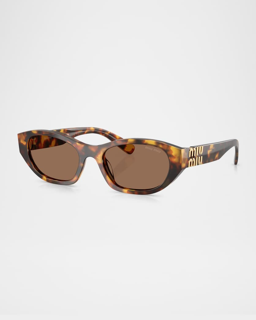 MUA03SF Acetate Oval Sunglasses | Neiman Marcus