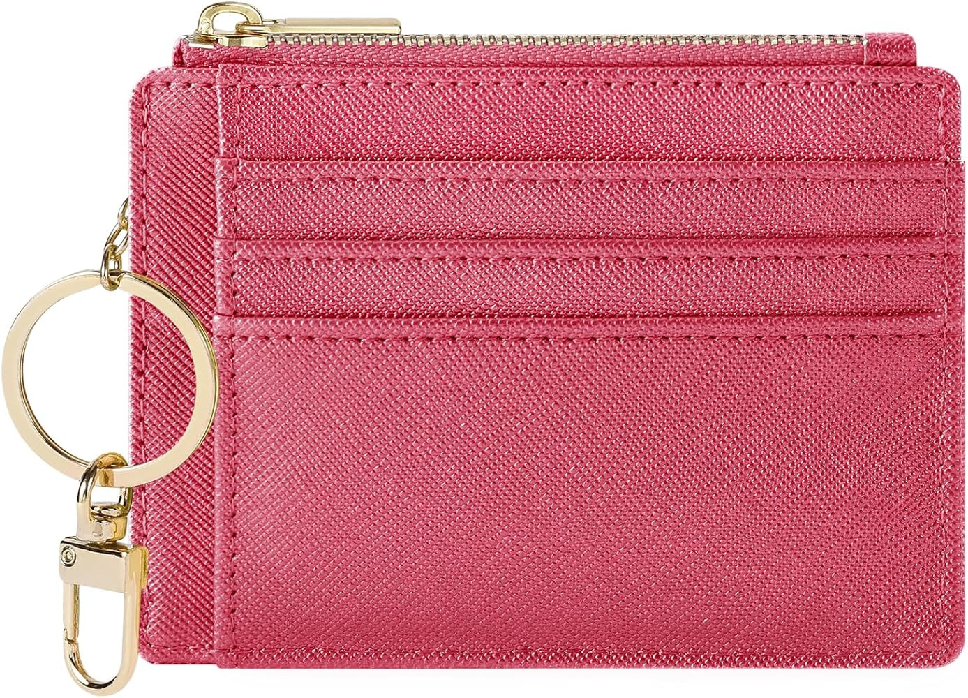 Sodsay Card Case Slim Front Pocket Wallet for Women Credit Card Holder with Keychain | Amazon (US)