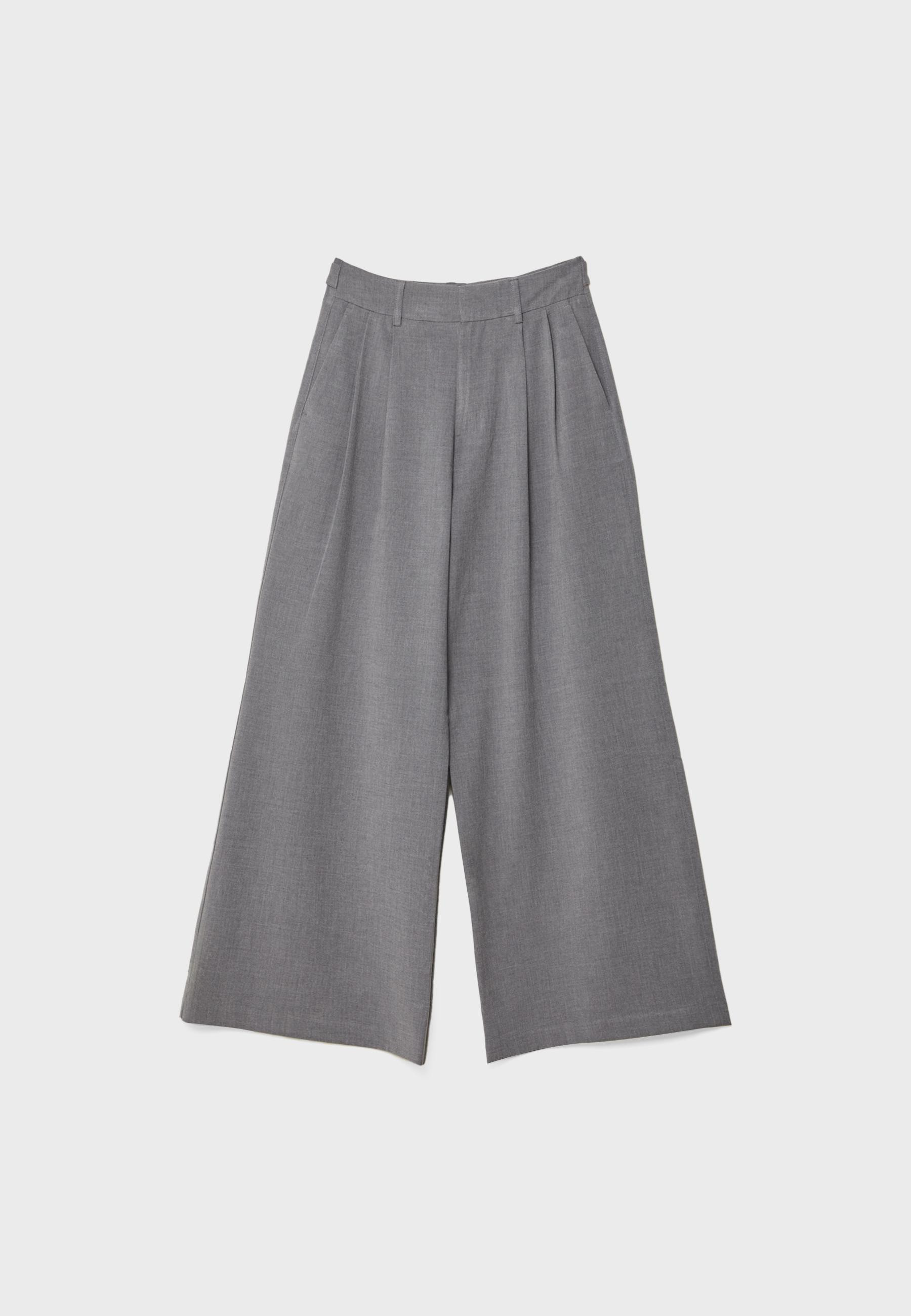 Super wide-leg adjustable trousers - Women's fashion | Stradivarius United Kingdom | Stradivarius (UK)