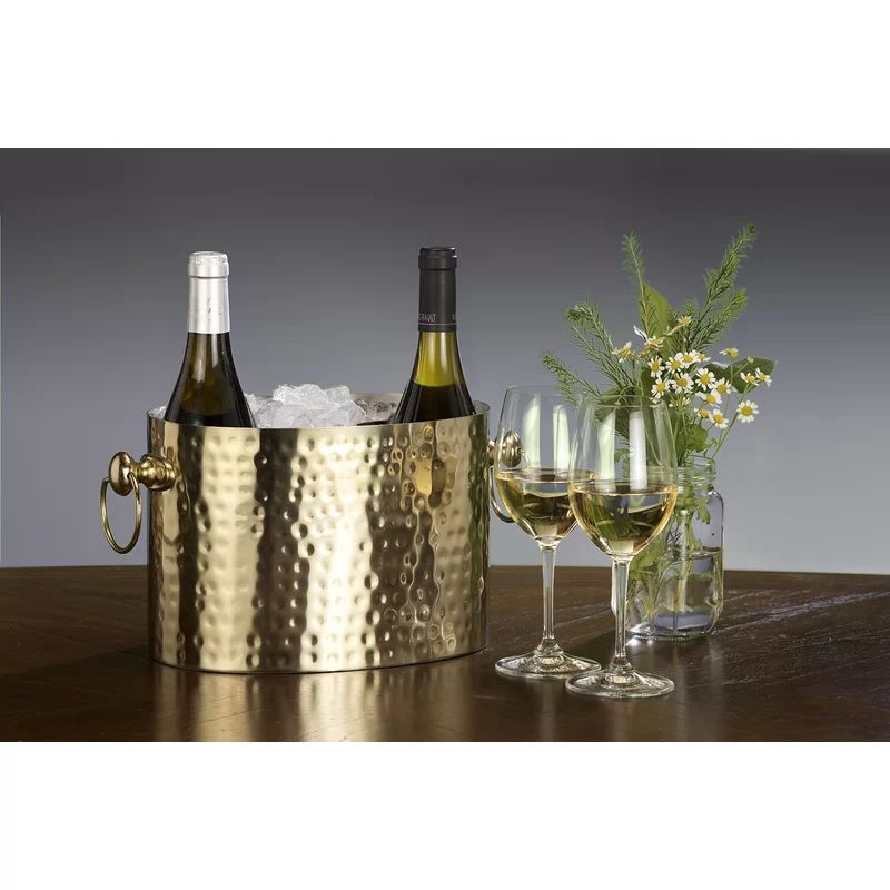 Deux Stainless Two Bottle Artisan Handcrafted Wine Chiller | Wayfair North America