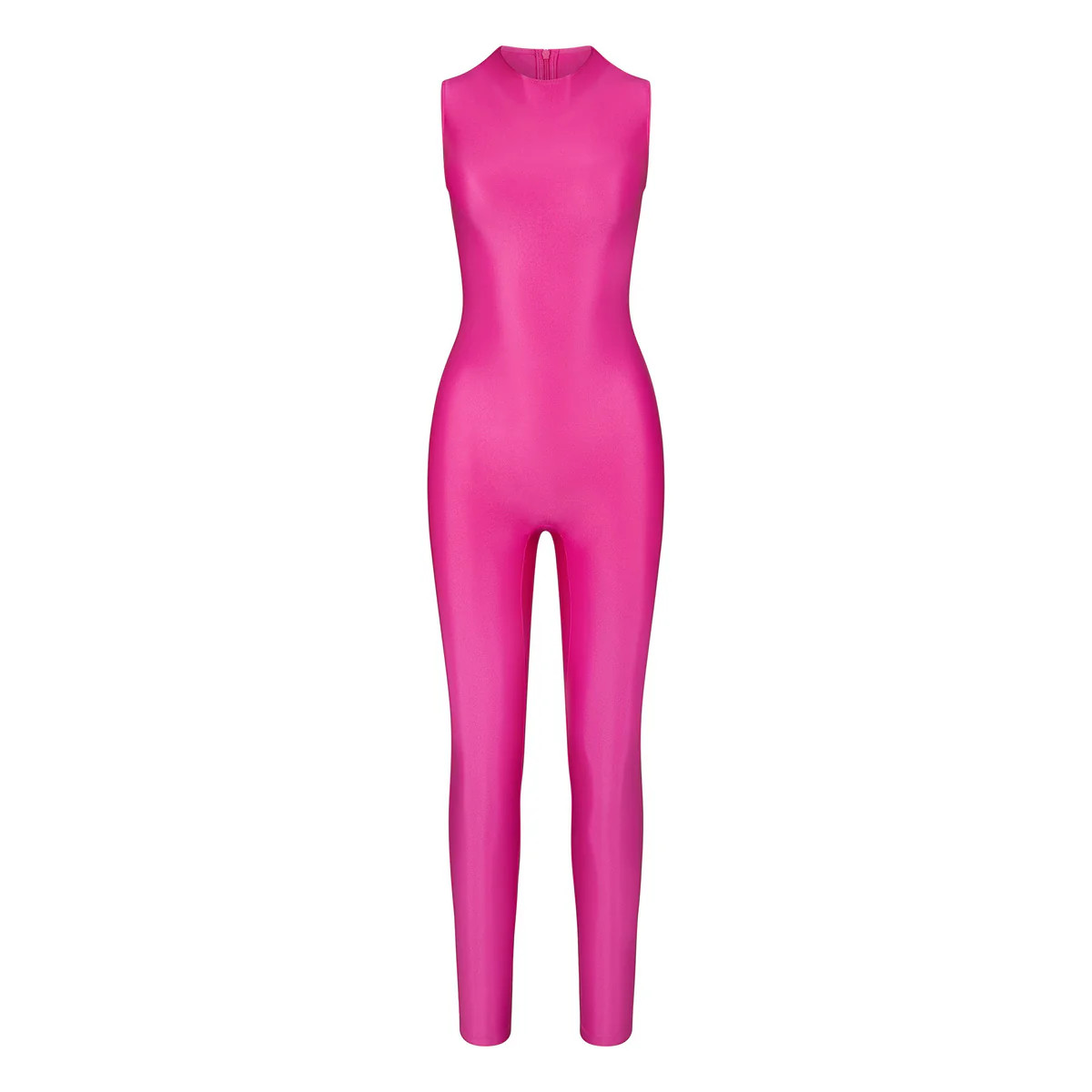SHINE JERSEY MOCK NECK SLEEVELESS CATSUIT | SKIMS (US)