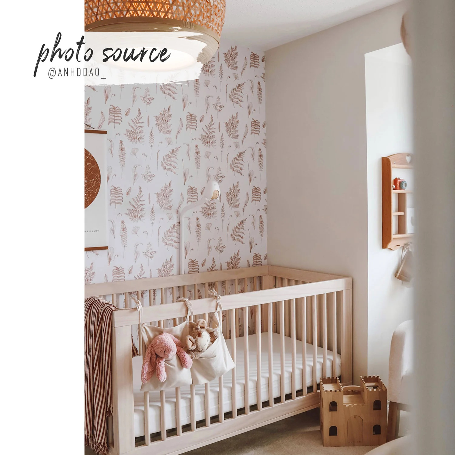 Clay Fern Design Wallpaper | Livettes Wallpaper