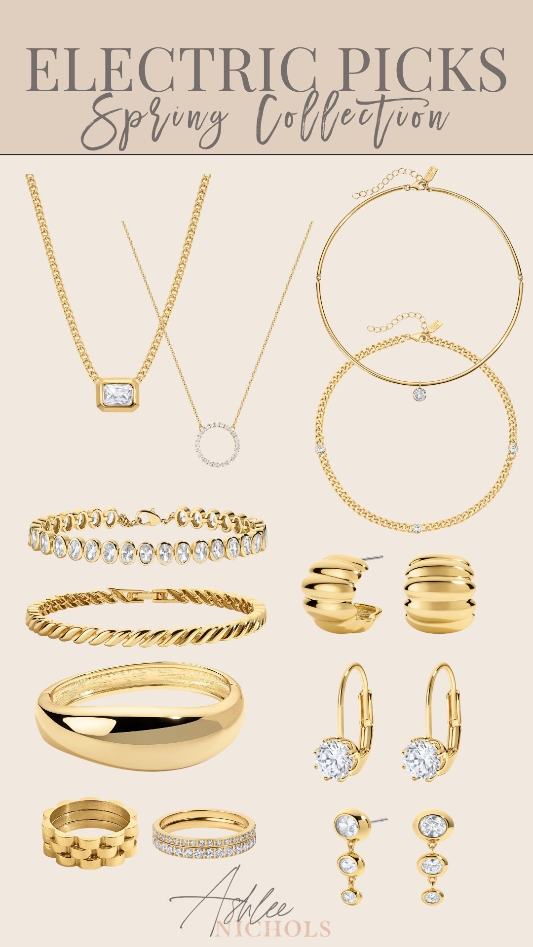 Electric Picks new spring collection!

Gold jewelry, tennis bracelet, gold hoop earrings, statement jewelry 

#LTKSeasonal #LTKootd