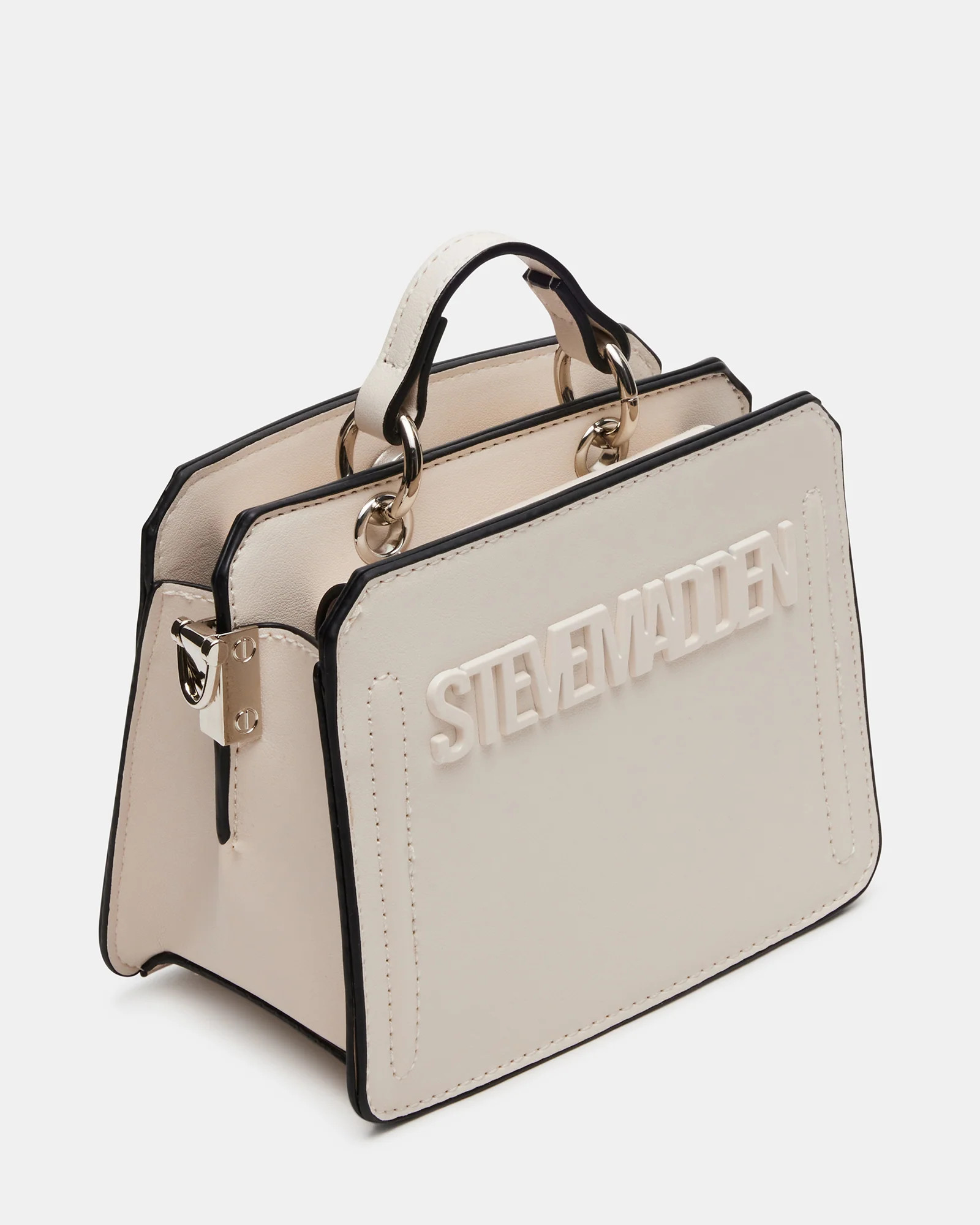 EVELYN Mini Bag Cream | Women's Top-Handle Crossbody Bag | Steve Madden (US)