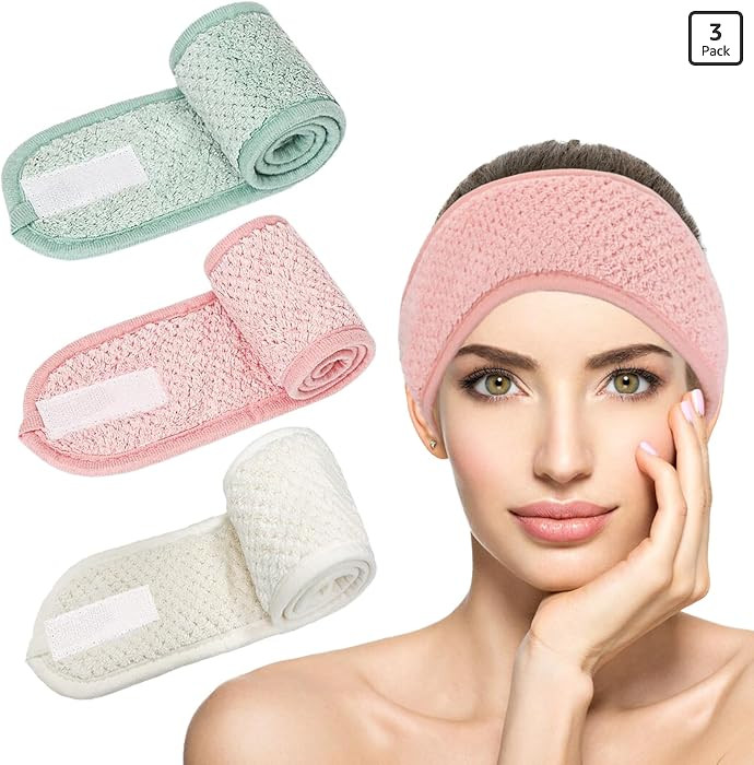 KEYRI 3 St\u00fcck Kosmetik Haarband Damen, Haarband Schminken Spa Stirnband | Amazon (DE)
