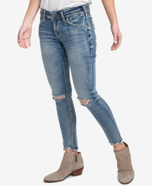 Silver Jeans Co. Elyse Ripped Skinny Jeans | Macys (US)
