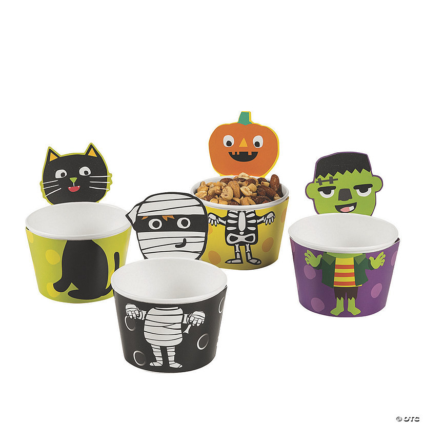 Ghoul Gang Disposable Paper Snack Cups - 12 Pc. | Oriental Trading Company