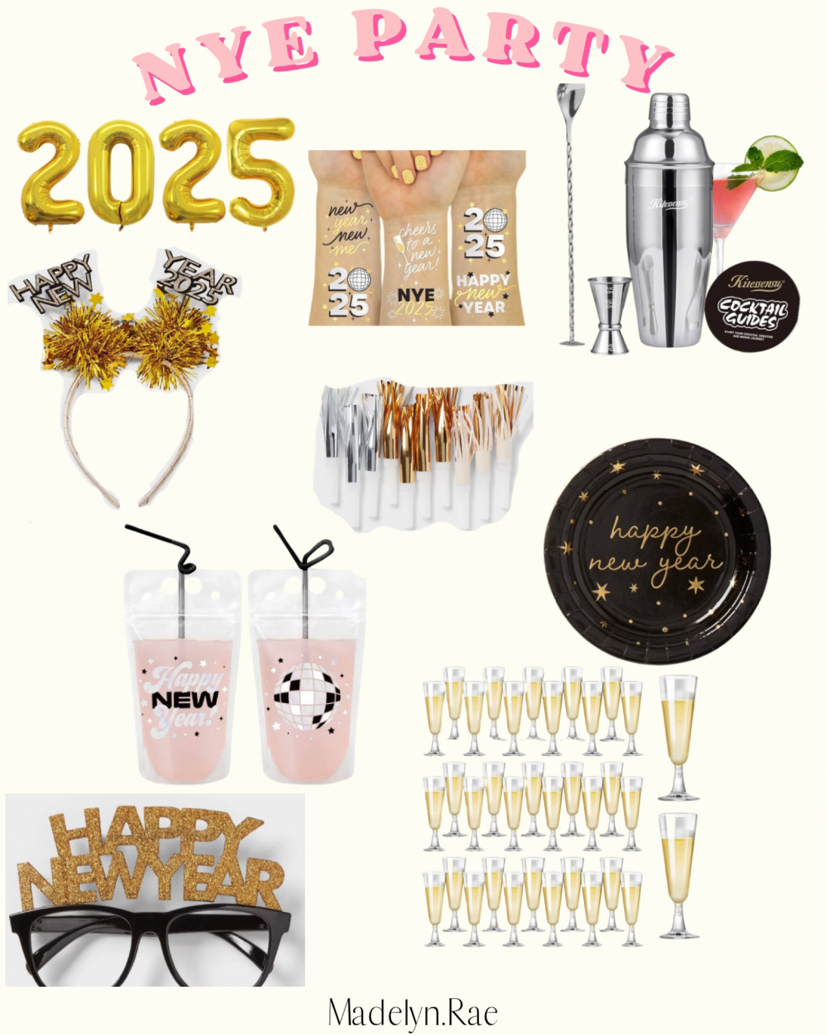 NYE party supplies!! 😍🎉🎁🍾

#LTKFindsUnder50 #LTKHoliday #LTKSeasonal