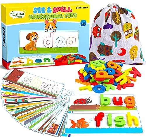Officygnet Learning Educational Toys and Gift for 3 4 5 6 Years Old Boys and Girls - See & Spell ... | Amazon (US)